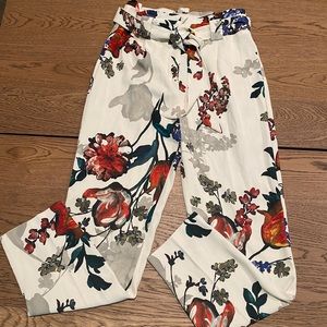 Express Floral Ankle Pants